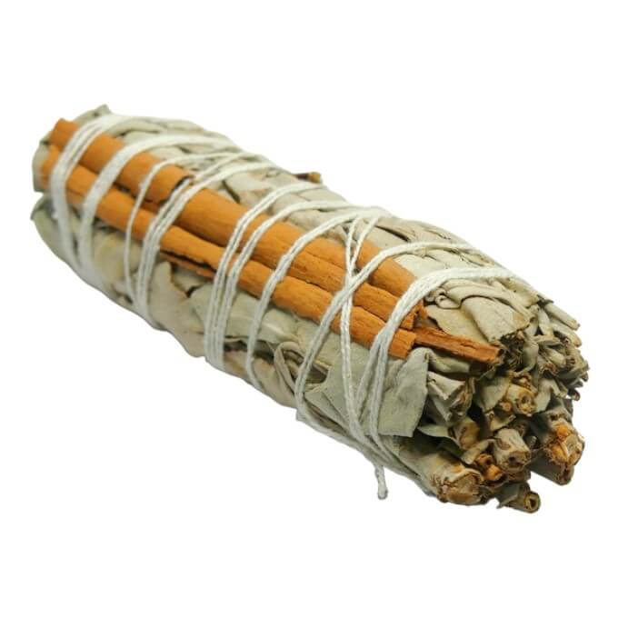 Fagot de Sauge Blanche et bâtons de Cannelle pour purification et prospérité