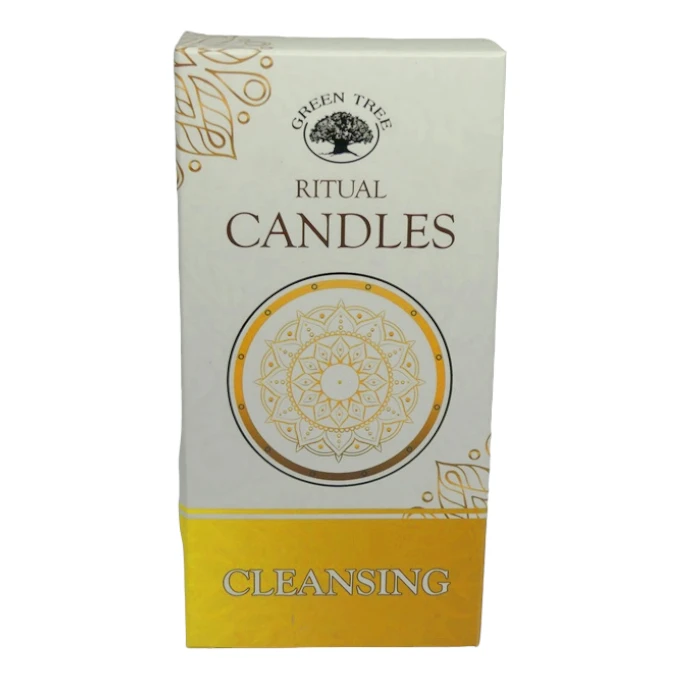 Bougie blanche pour rituel ésotérique et méditation