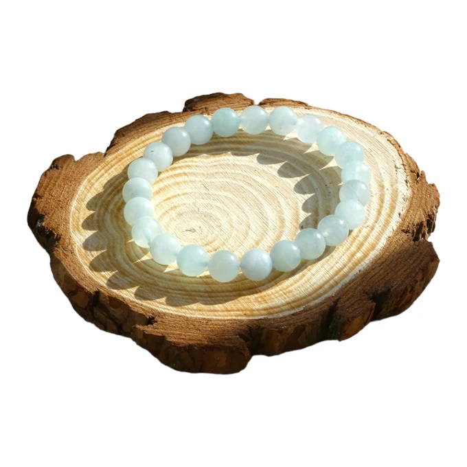 Bracelet aigue marine 8mm - Achat pierre spirituelle apaisante