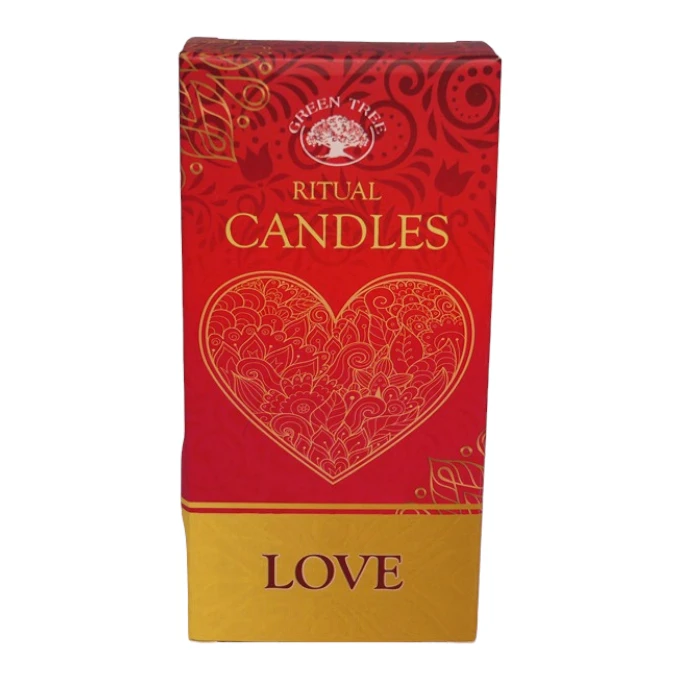 Bougie rouge pour rituel de passion et de vitalité