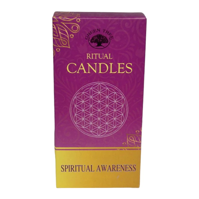 Bougie violet clair pour rituel de connexion spirituelle et de sérénité