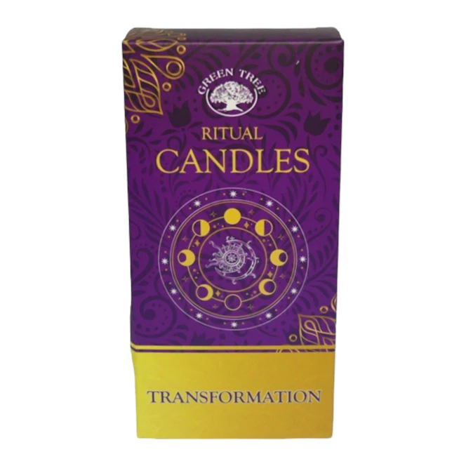 Bougie violette pour rituel de spiritualité et de transformation