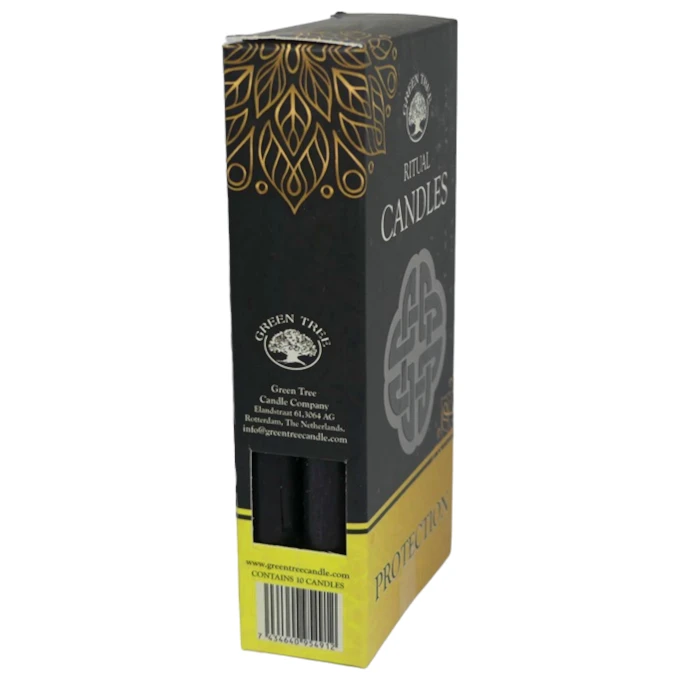 Bougie cérémoniale noire pour rituel de rupture