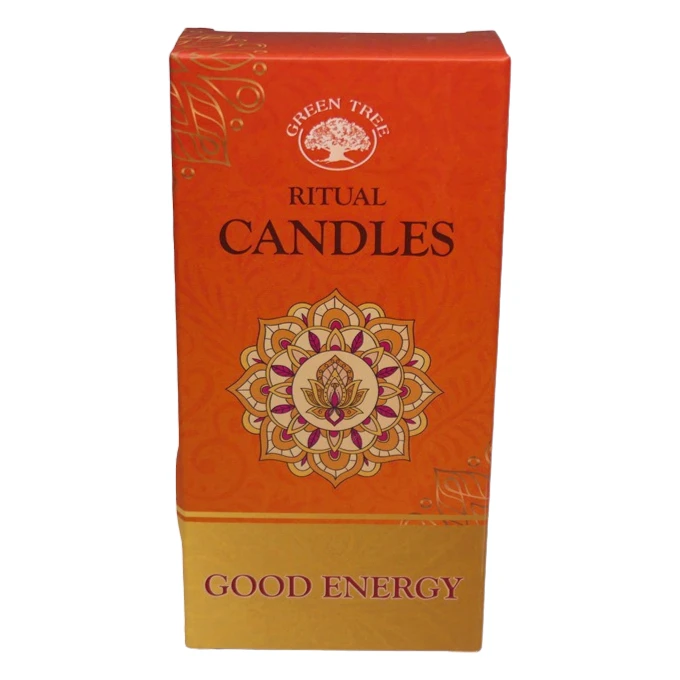 Bougie orange pour rituel de créativité et d'énergie positive