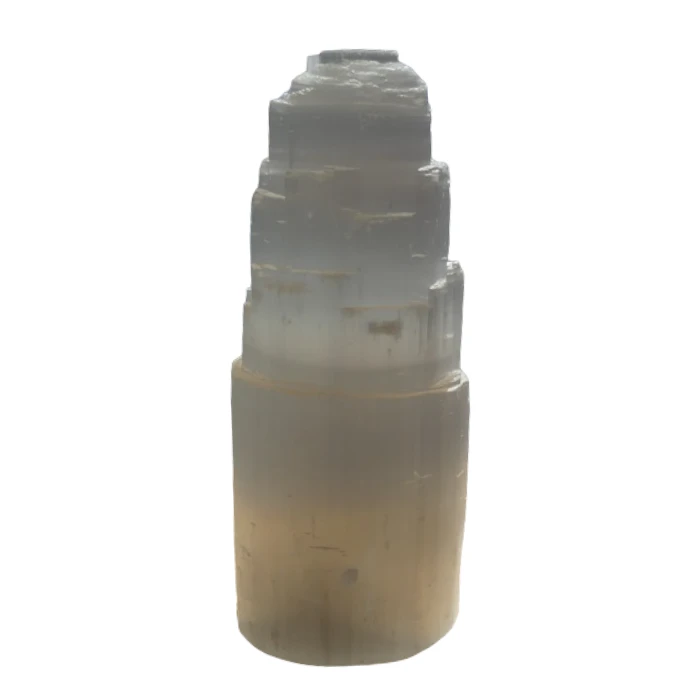 Lampe en Sélénite sculptée en forme de montagne