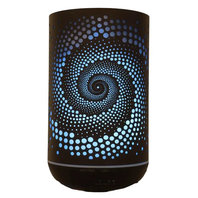 Diffuseur d'huiles essentielles cylindre Galaxie - Brumisateur design aux motifs cosmiques