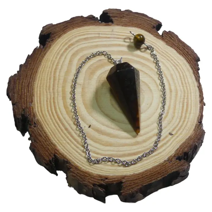 Pendule conique Œil de tigre